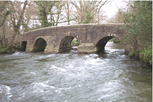 River Lynher at Clapper Bridge