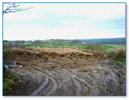 Roadside muck heap