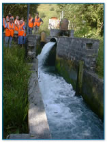 Quarry water channels